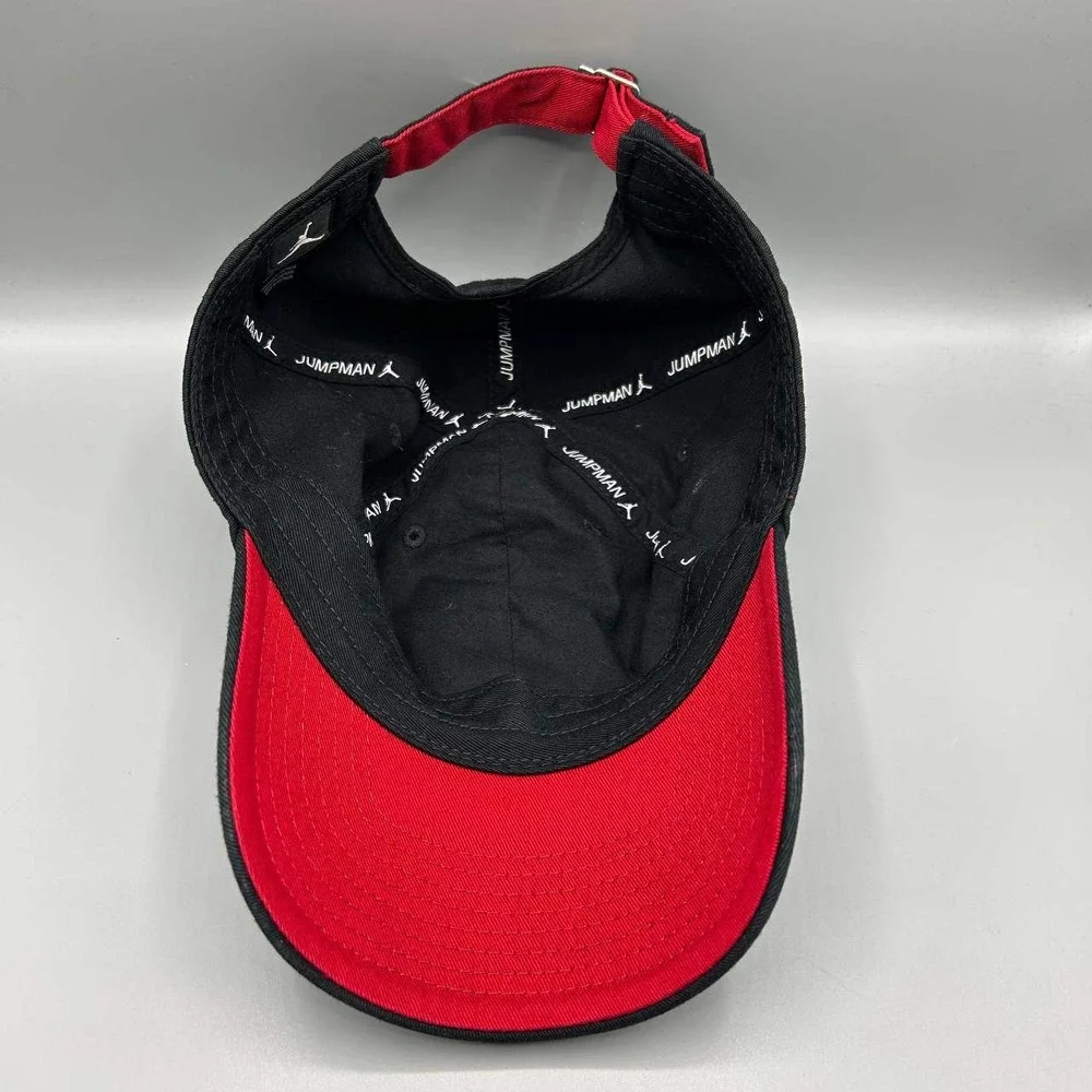 Air Jordan Hat Men Black Red Embroidered Jumpman Strap‎ Back Cap Cotton